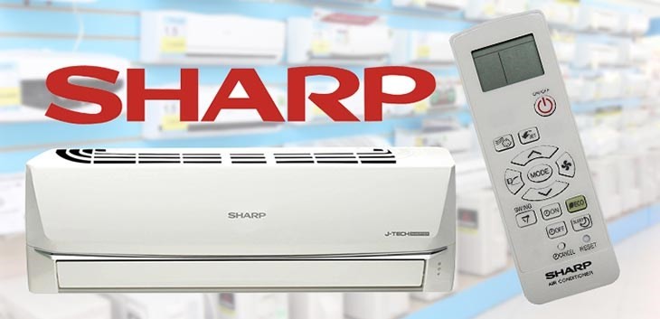 Nhấn nút AUX bên phải dàn lạnh của máy lạnh Sharp để kiểm tra lỗi