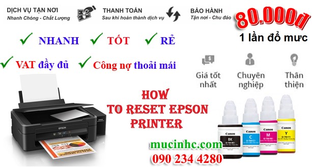 Hướng dẫn cách reset máy in Epson bằng bảng điều khiển