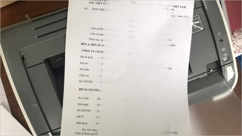 cách thay mực máy in Canon