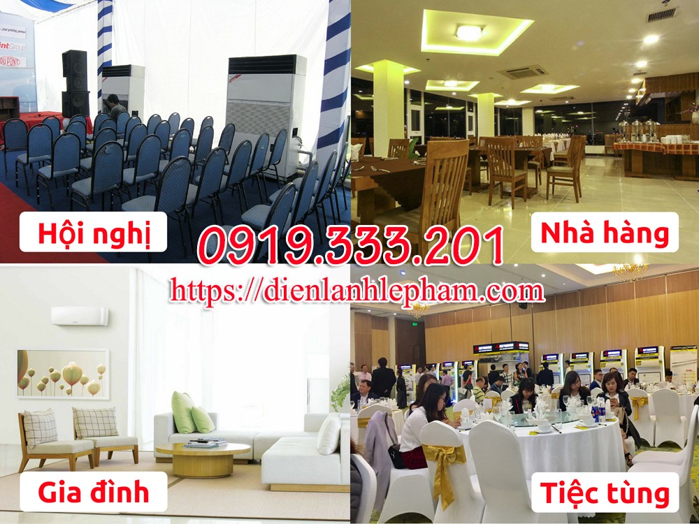 Máy lạnh công nghiệp phục vụ sự kiện, hội nghị