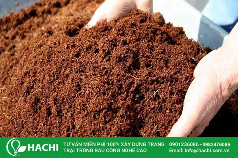 Chuẩn bị giá thể và dụng cụ trồng rau muống thủy canh trên giàn