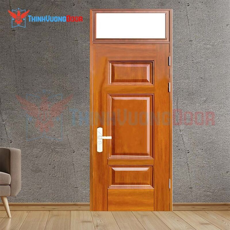 Cửa sắt 1 cánh cho phòng ngủ phong cách tối giản