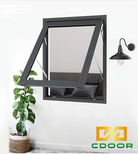 Mẫu cửa sổ Xingfa phòng ngủ mở hất hiện đại