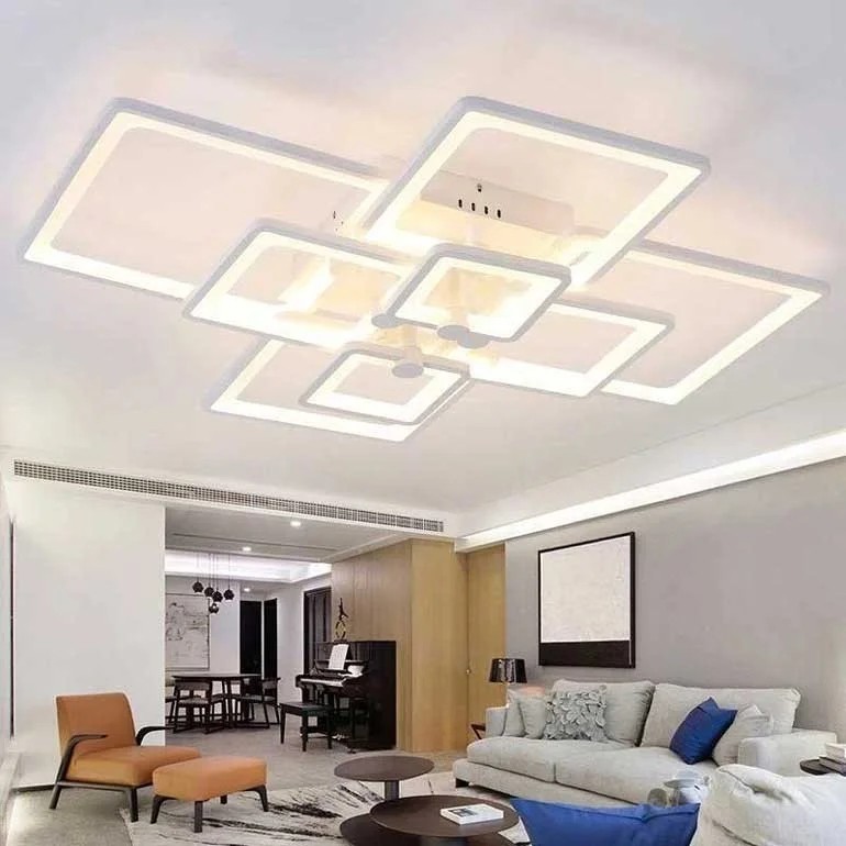 Mẫu đèn ốp trần thạch cao đẹp 2020