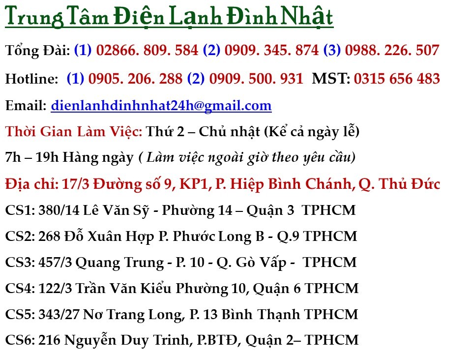 Đội ngũ kỹ thuật viên dịch vụ điện lạnh chuyên nghiệp