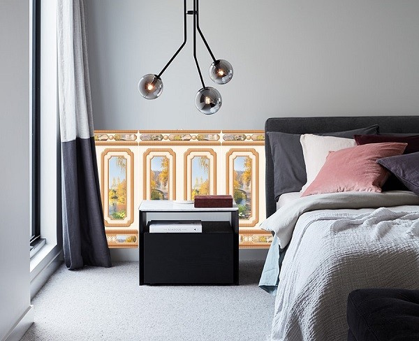 Gạch ốp chân tường phòng ngủ kích thước 50x86