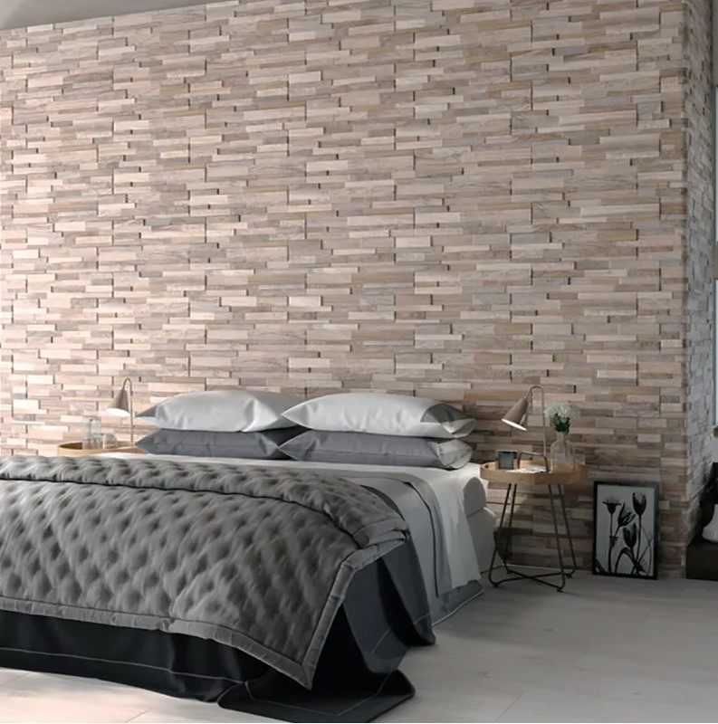 Mẫu gạch thẻ ốp tường phòng ngủ đẹp với nhiều màu sắc và kiểu dáng