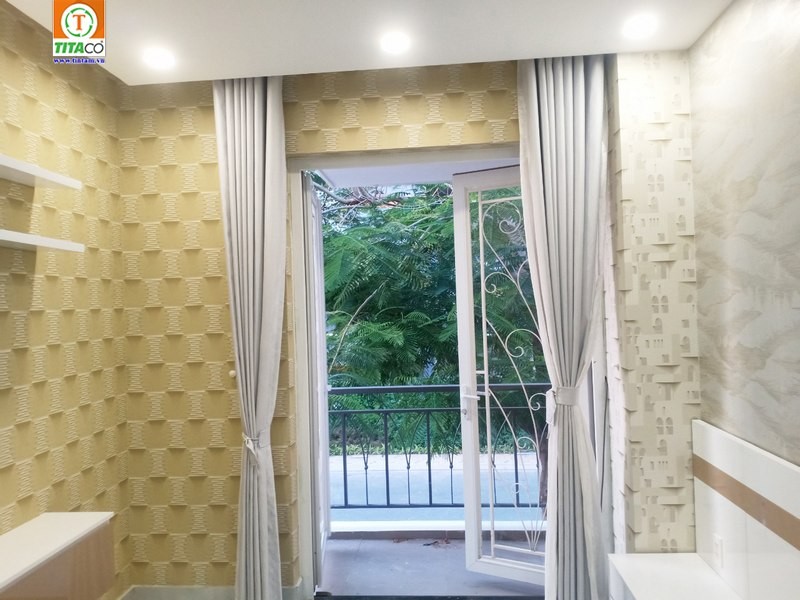 Giấy dán tường 3D phòng ngủ thể hiện cá tính mạnh mẽ của gia chủ