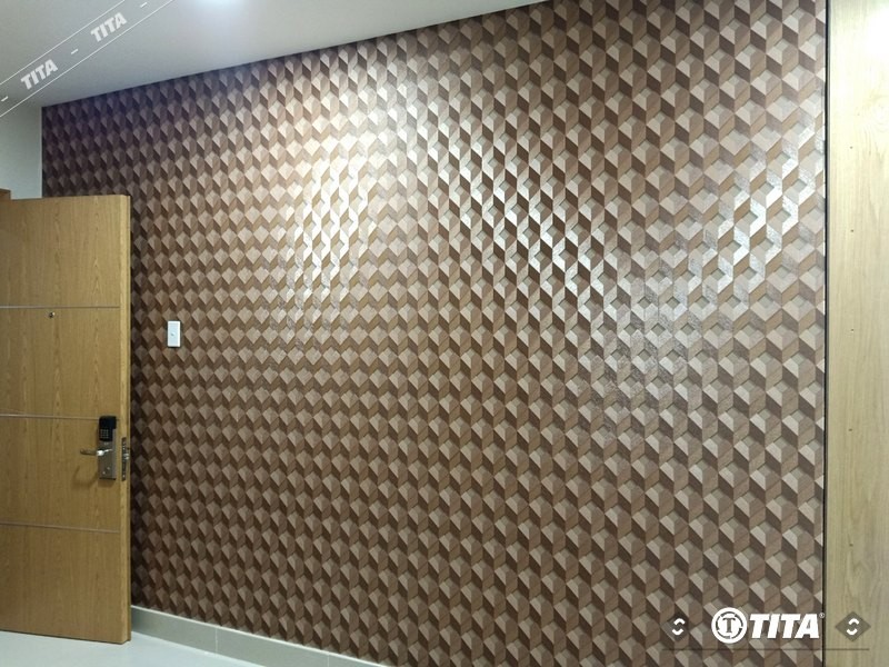 Giấy dán tường phòng ngủ hoa văn 3D độc đáo