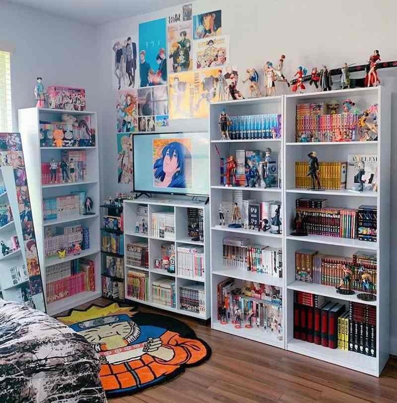 Thêm các phụ kiện và mô hình để hoàn thiện trang trí phòng ngủ anime