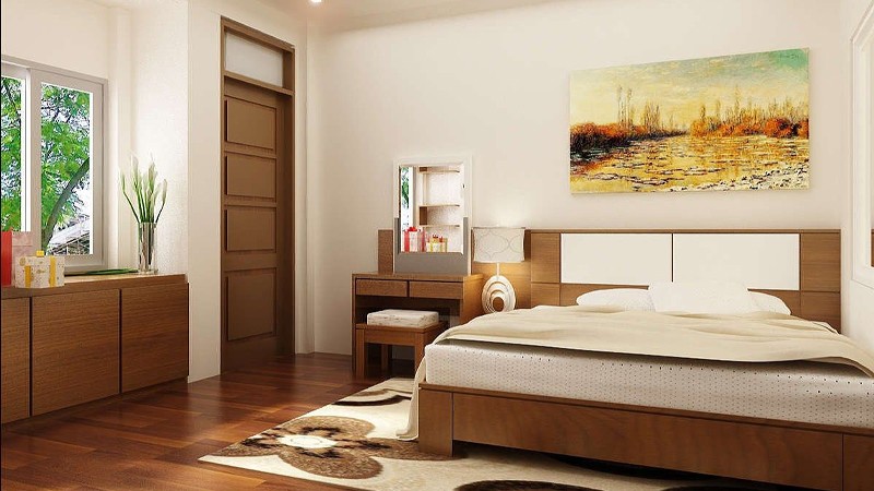 Kiêng kỵ đặt giường đối diện cửa phòng ngủ