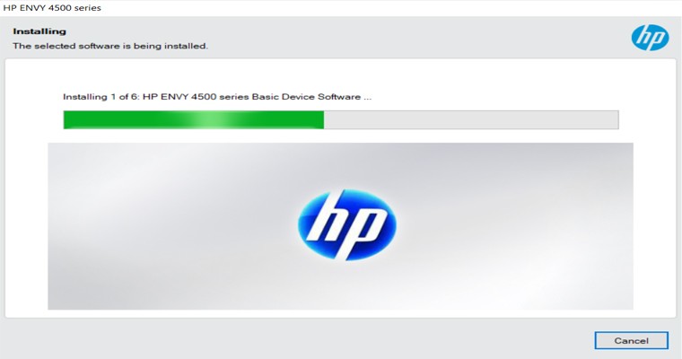 Tiến trình cài đặt phần mềm driver máy in HP