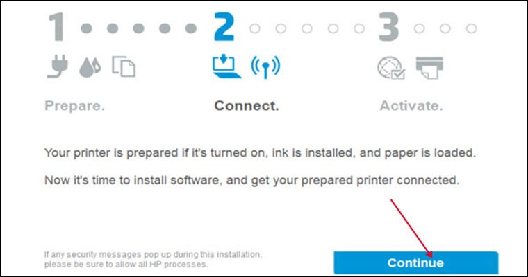 Giao diện bắt đầu cài đặt phần mềm HP Smart