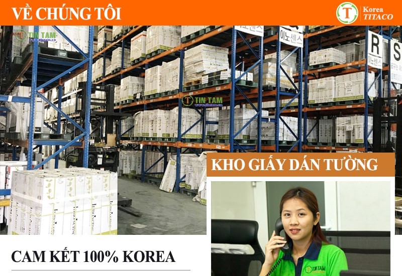 Kho giấy dán tường Hàn Quốc đa dạng mẫu mã tại TPHCM