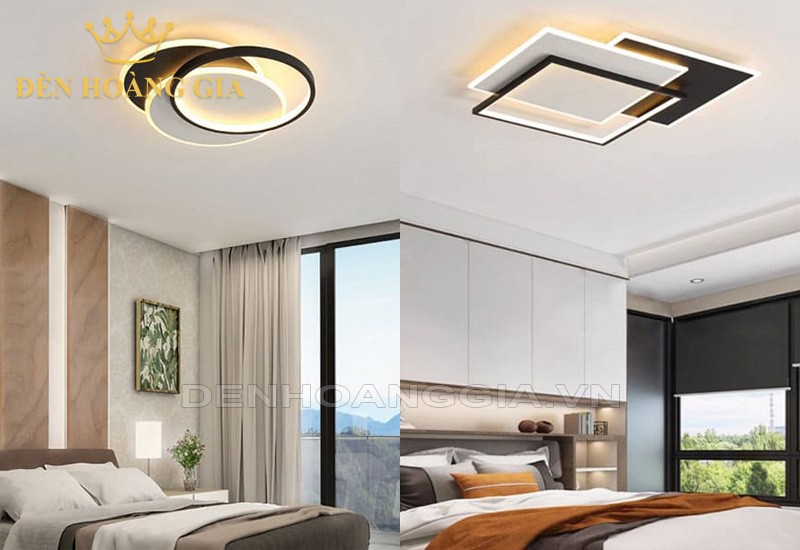 Đèn mâm ốp trần trang trí cỡ lớn cho phòng ngủ sang trọng