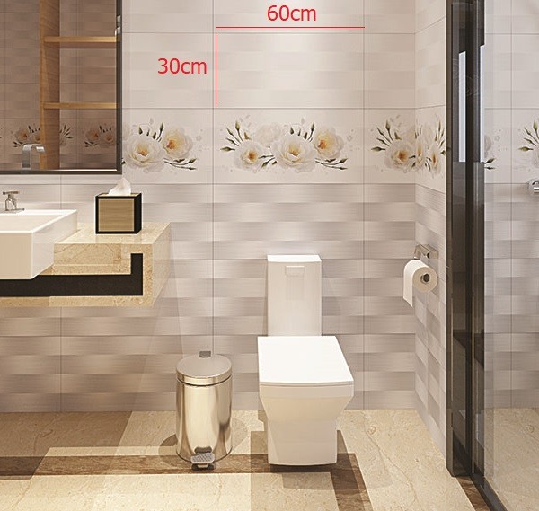 Gạch ốp tường kích thước 30x60 phổ biến cho phòng ngủ