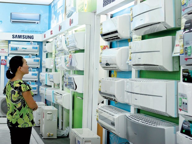 Cửa hàng trưng bày máy lạnh điều hòa để kinh doanh