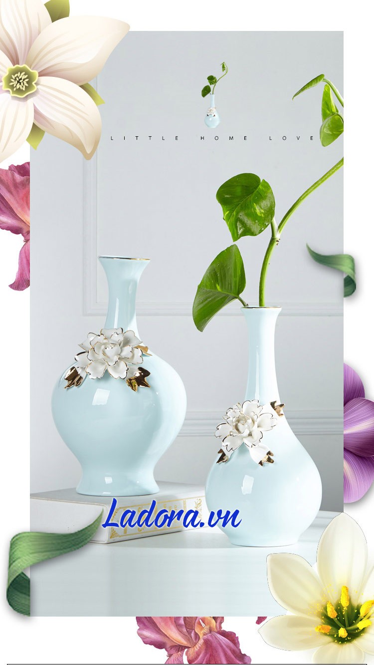 Bình hoa gốm sứ trang trí phòng ngủ