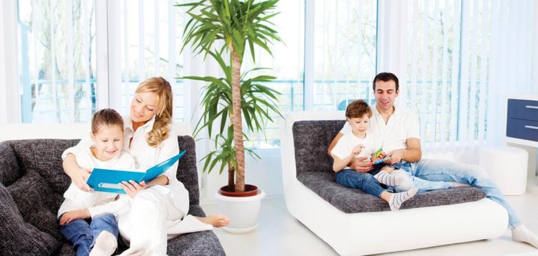 luồng khí lạnh từ máy lạnh LG S12ENA lan tỏa đều khắp phòng