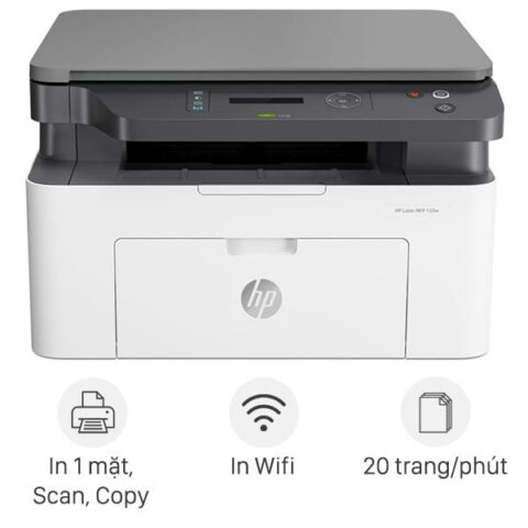 Máy in laser trắng đen HP LaserJet MFP 135w Wifi (4ZB83A)