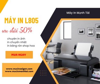 Hình ảnh máy in Epson L805 Wifi với thiết kế nhỏ gọn