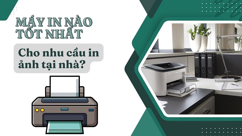 Thiết bị máy in ảnh tại nhà hiện đại cho gia đình.