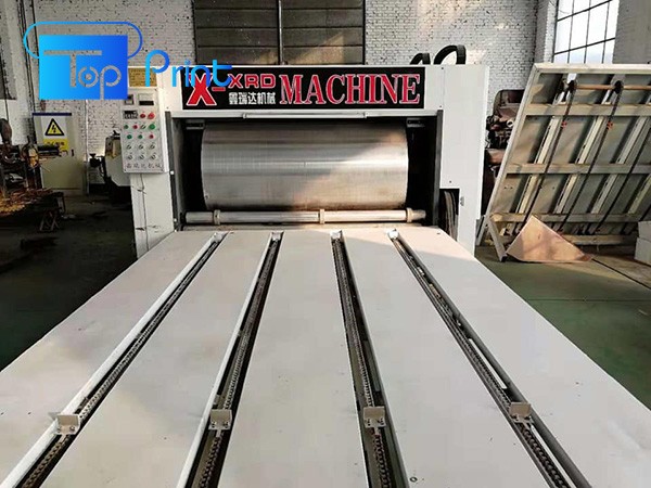 Cận cảnh máy in flexo dọc bán tự động