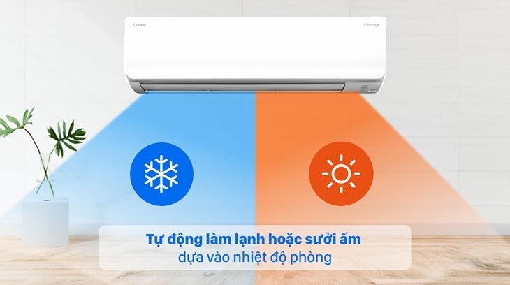 Bảng tham khảo công suất máy lạnh 2 chiều theo diện tích phòng