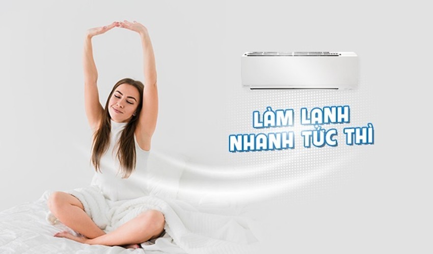 Tính năng làm lạnh nhanh Powerful trên máy lạnh Inverter 1.5 HP