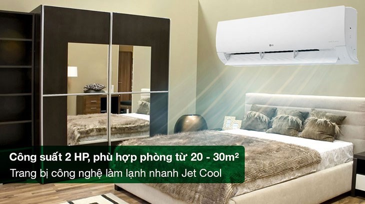 Máy lạnh LG Inverter 2 HP V18WIN minh họa dòng máy 2 HP