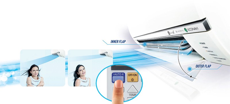 Shower Cooling mang lại luồng khí lạnh thoải mái trên máy lạnh Panasonic 1HP