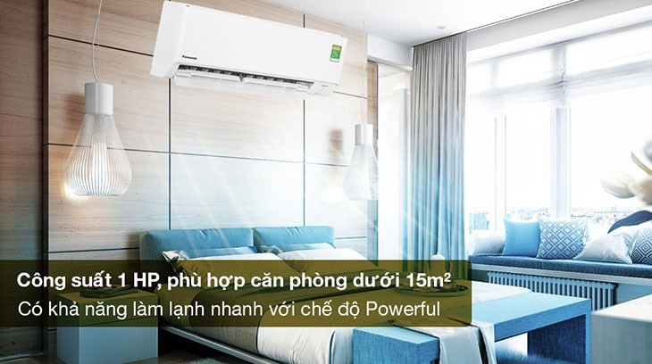 Máy lạnh Panasonic Inverter 1 HP CU/CS-PU9ZKH-8M minh họa cho dòng máy có công suất gần 1 HP