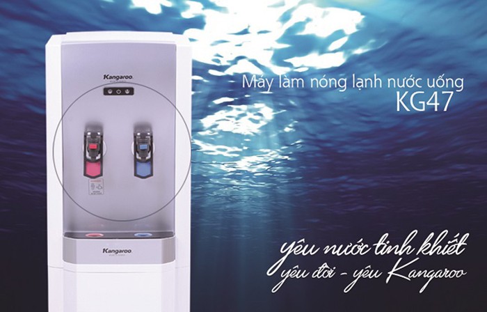 Hình ảnh máy nóng lạnh Kangaroo KG47, minh họa công nghệ tiên tiến