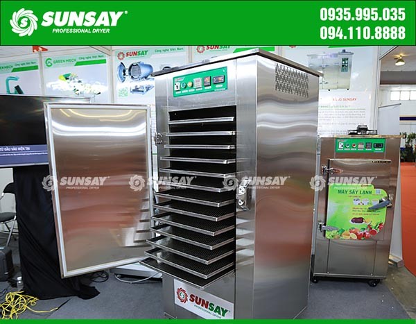 Minh họa công nghệ sấy lạnh áp dụng sấy hoa quả