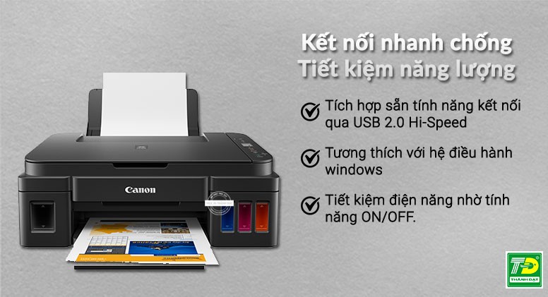 Cổng kết nối USB trên máy in Canon G2010