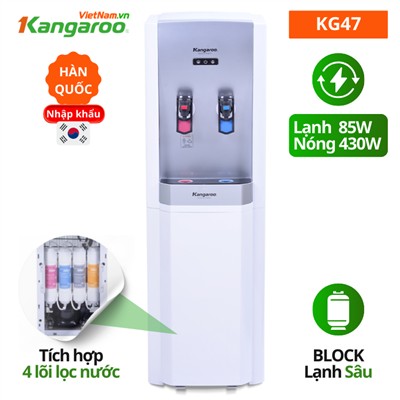 Cây nước nóng lạnh Kangaroo KG47 với 4 lõi lọc UF