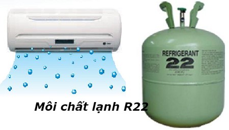 Chai môi chất lạnh R22 dùng trong máy lạnh