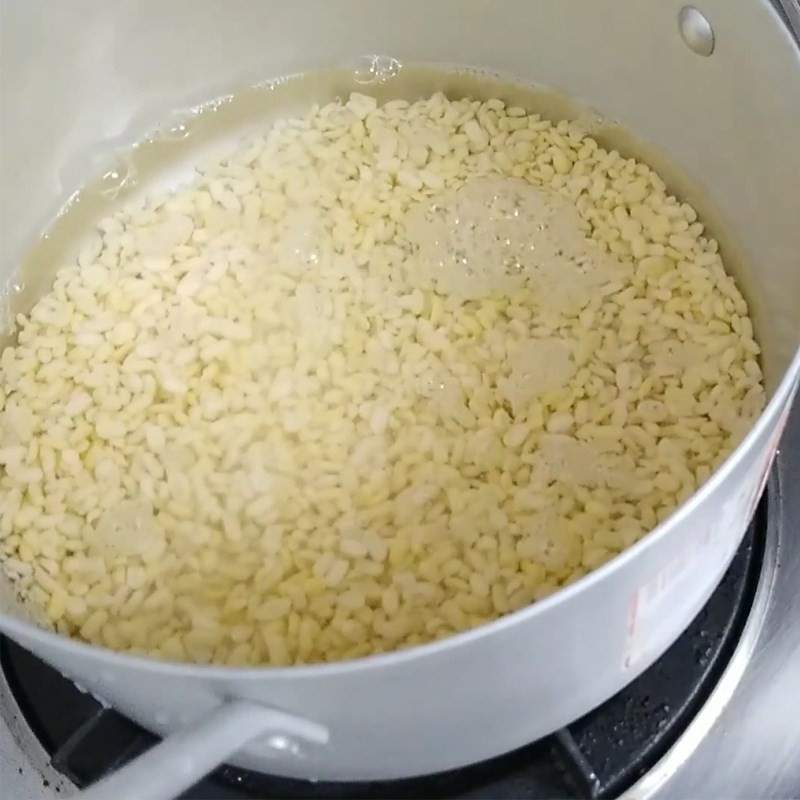 Bước 1 Nấu đậu xanh Bánh in nhân đậu xanh sầu riêng