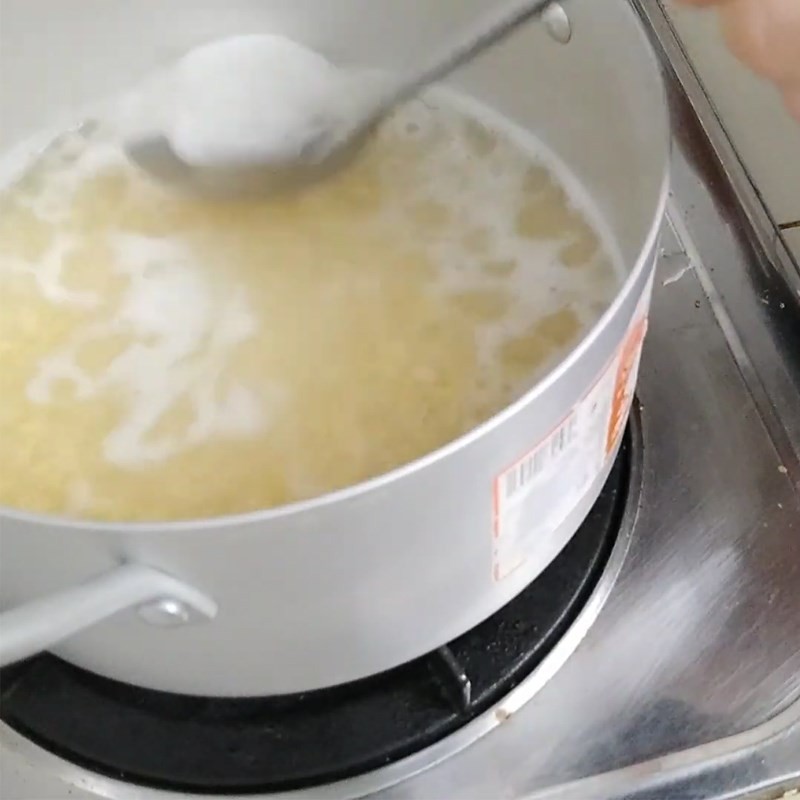 Bước 1 Nấu đậu xanh Bánh in nhân đậu xanh sầu riêng