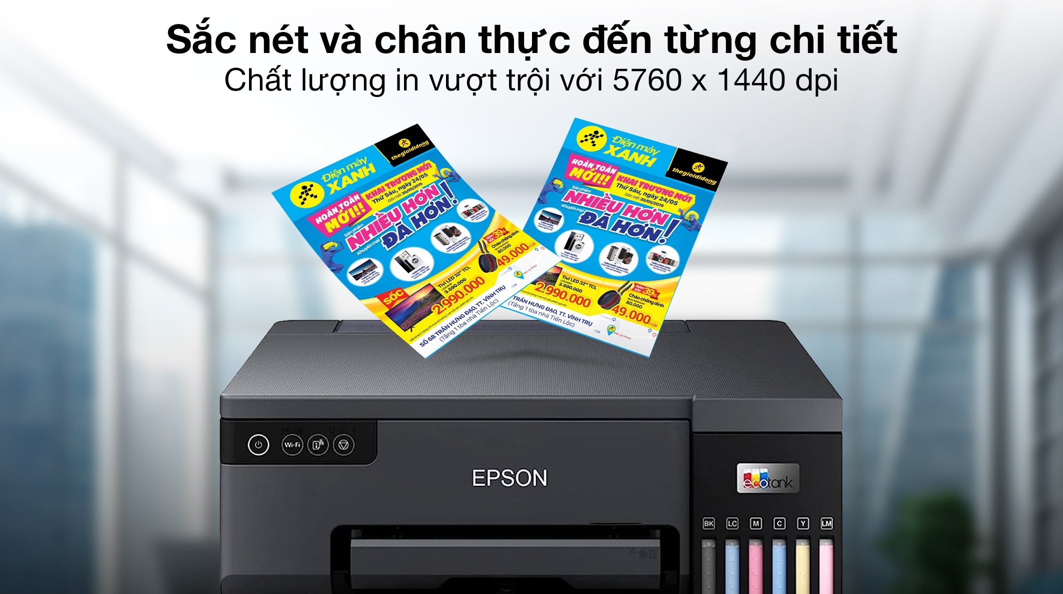 Máy in phun màu cho bản in sắc nét, một yếu tố quan trọng khi chọn máy in màu nên mua loại nào