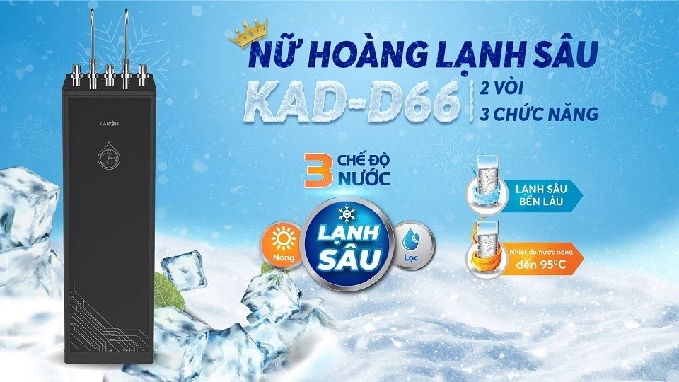 Máy lọc nước nóng lạnh Karofi