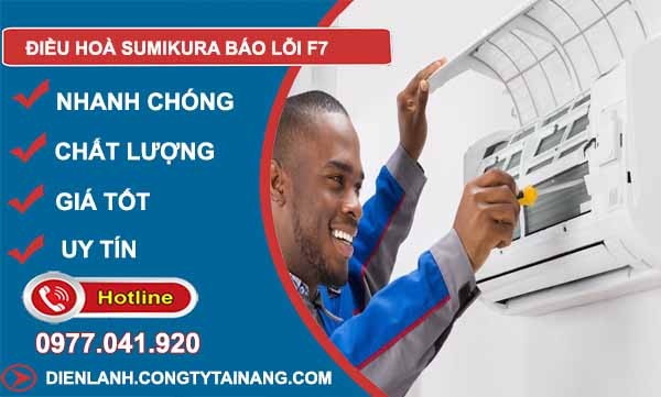 Các bộ phận cảm biến và dây tín hiệu có thể gây lỗi F7 điều hoà Sumikura