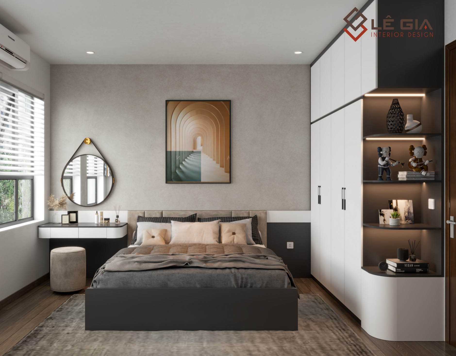 Nội thất phòng ngủ nhỏ gọn hiện đại