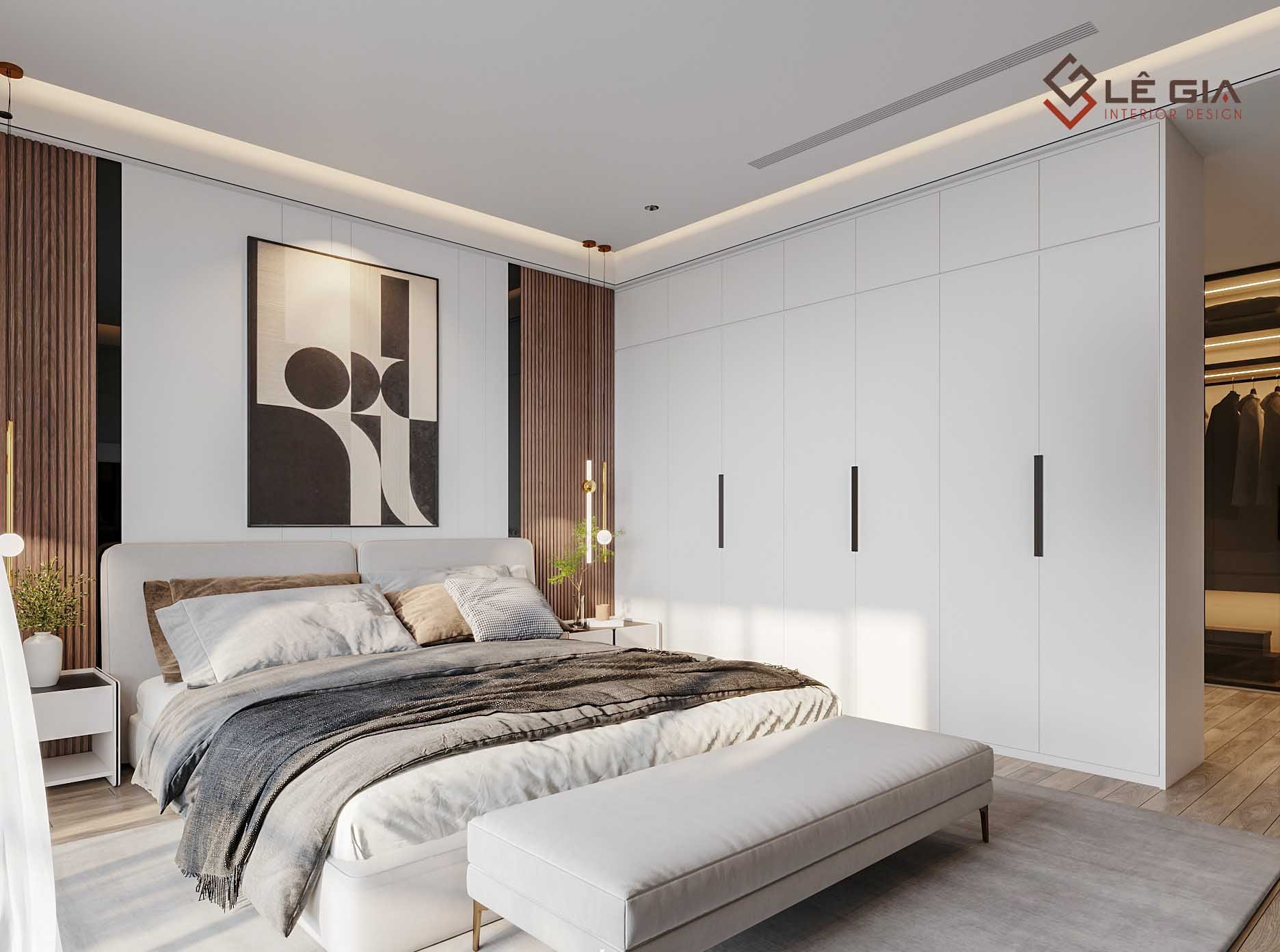 Bàn trang điểm hoặc tủ ngăn kéo gỗ hiện đại