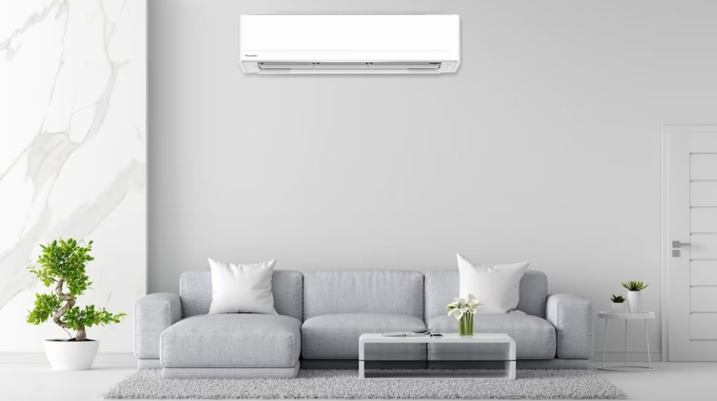 Hình ảnh tổng quan dàn nóng và dàn lạnh của điều hoà Panasonic 24000 1 chiều Inverter PU24AKH-8