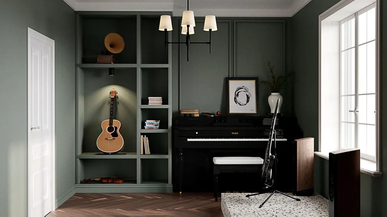 Tạo góc nhỏ theo sở thích âm nhạc cho bé