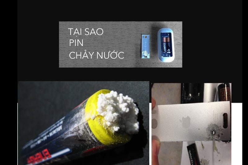 Pin bị chảy nước trong remote máy lạnh Mitsubishi