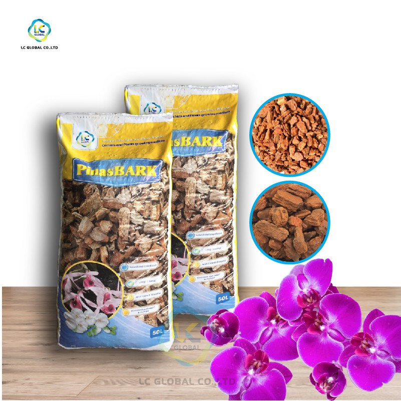 vỏ thông nhập khẩu Pinas BARK trồng lan