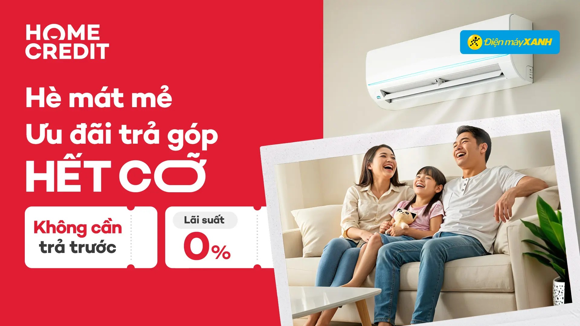 Chương trình ưu đãi trả góp cho tủ lạnh mini tại Điện Máy Xanh qua Home Credit.