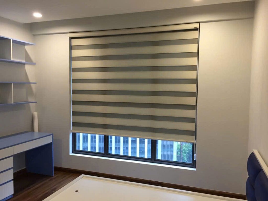 Rèm cầu vồng hiện đại cho cửa sổ phòng ngủ, điều chỉnh ánh sáng linh hoạt